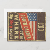 Carte Postale Dakota du Sud (Devant / Derrière)