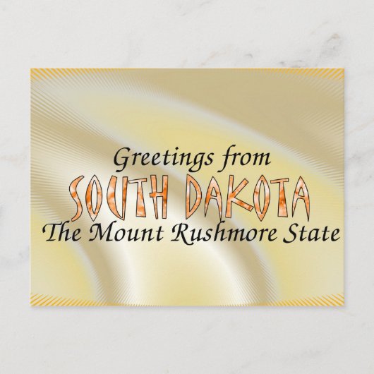 Carte Postale Dakota du Sud (Devant)