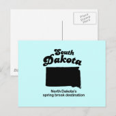 Carte Postale Dakota du Sud - Les vacances de printemps du Dakot (Devant / Derrière)