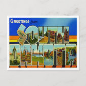 Carte Postale Dakota Du Sud Salutations Des États-Unis (Devant)