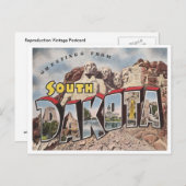 Carte Postale Dakota du Sud vintage (Devant / Derrière)