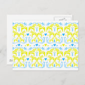 Carte Postale Dala Horse (Devant / Derrière)