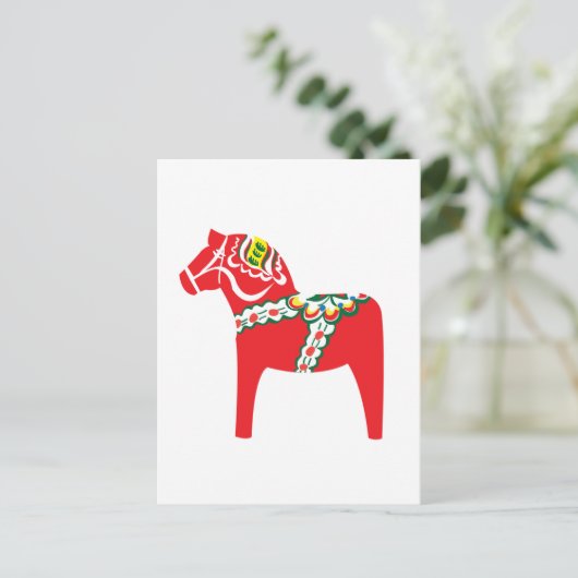 Carte Postale Dalahäst | Cheval de Dala (Debout devant)