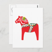 Carte Postale Dalahäst | Cheval de Dala (Devant / Derrière)