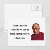 Carte Postale dalai lama quote 2b (Devant / Derrière)