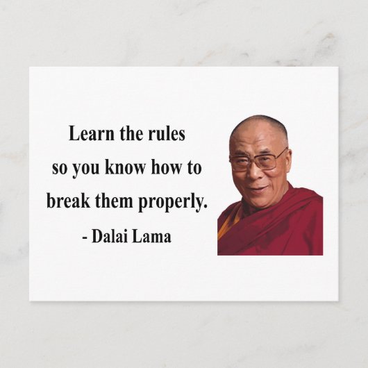 Carte Postale dalai lama quote 2b (Devant)