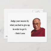 Carte Postale dalai lama quote 7b (Devant / Derrière)