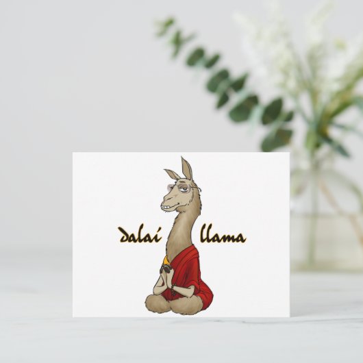 Carte Postale Dalaï Llama (Debout devant)