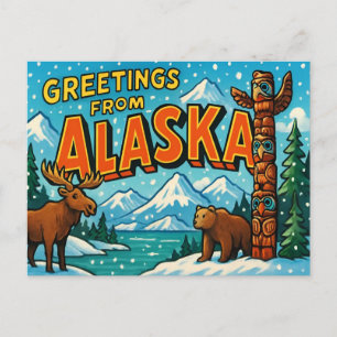 Carte postale d'ALASKA