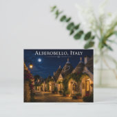 Carte postale d'Alberobello Italie nuit (Debout devant)