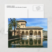 Carte postale d'Alhambra Grenade Espagne (Devant / Derrière)
