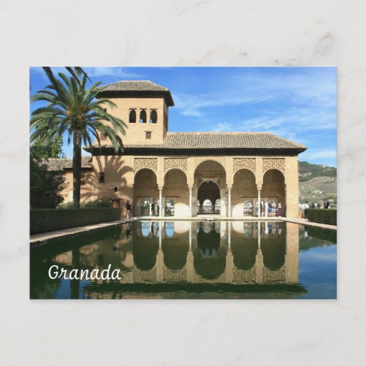 Carte postale d'Alhambra Grenade Espagne (Devant)