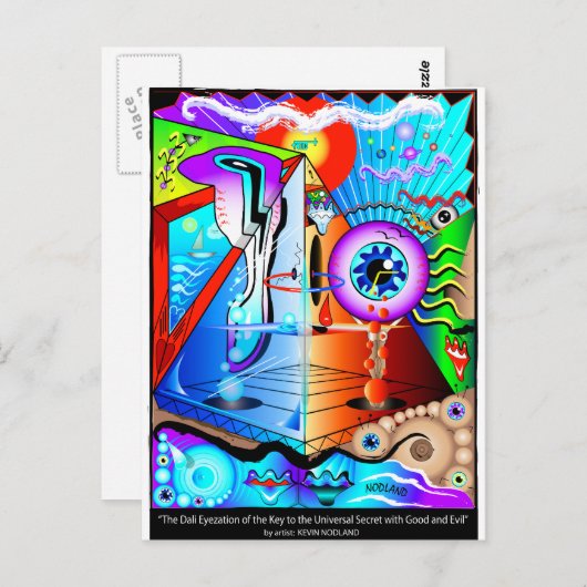 CARTE POSTALE DALI (Devant / Derrière)