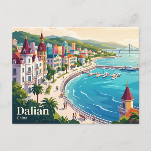 Carte Postale Dalian, Chine (Devant)