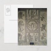 Carte Postale Dallage en mosaïque de la villa romaine à Low (Devant / Derrière)