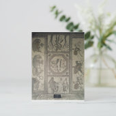 Carte Postale Dallage en mosaïque de la villa romaine à Low (Debout devant)