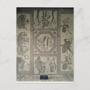 Carte Postale Dallage en mosaïque de la villa romaine à Low