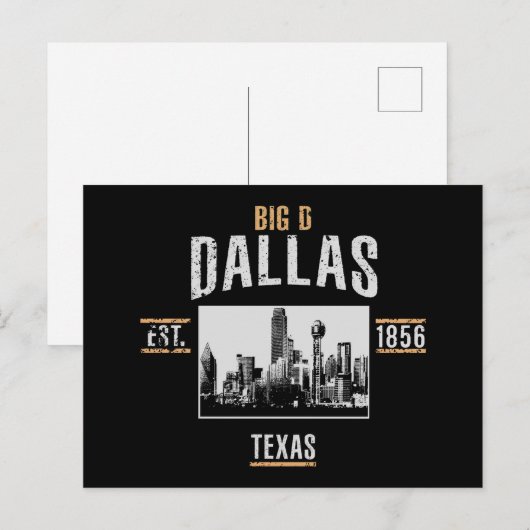 Carte Postale Dallas (Devant / Derrière)