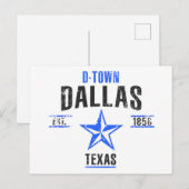 Carte Postale Dallas (Devant / Derrière)