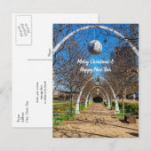 Carte postale Dallas Christmas Arches (Devant / Derrière)