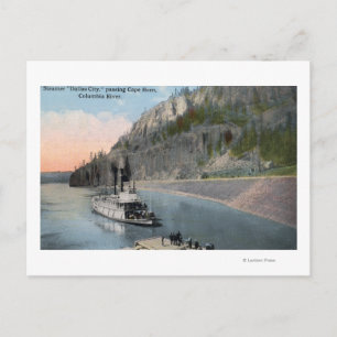 Carte Postale Dallas City Steamer sur Columbia River