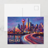 Carte Postale Dallas États-Unis (Devant / Derrière)