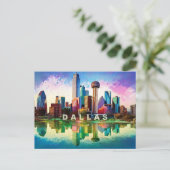 Carte postale Dallas - Icone Skyline (Debout devant)