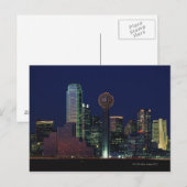 Carte Postale Dallas Skyline la nuit (Devant / Derrière)