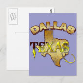 CARTE POSTALE DALLAS, TEXAS (Devant / Derrière)