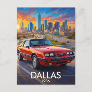 Carte Postale Dallas Texas Performance sur Route 1986