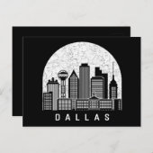 Carte Postale Dallas Texas Skyline (Devant / Derrière)