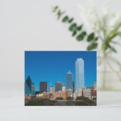 Carte Postale Dallas Texas skyline au coucher du soleil (Debout devant)