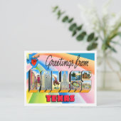 Carte Postale Dallas, Texas Vintage Big Letters (Debout devant)