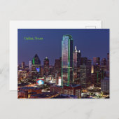 Carte Postale Dallas, Texas, vue aérienne, (Devant / Derrière)