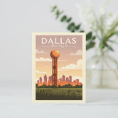 Carte Postale Dallas vintage (Debout devant)