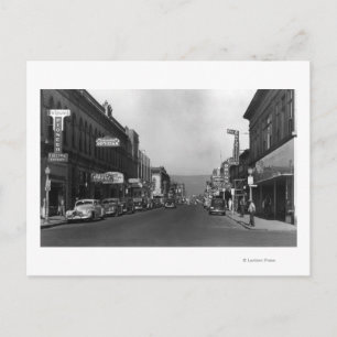 Carte Postale Dalles, Oregon Main Street Vue sur la ville