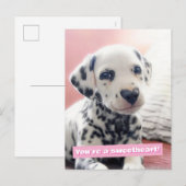 Carte Postale Dalmatian Heart Nose (Devant / Derrière)