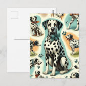 Carte Postale Dalmatie mignonne (Devant / Derrière)