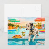 Carte Postale Dalmatien avec collation (Devant / Derrière)