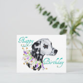 Carte Postale Dalmatien Joyeux Anniversaire (Debout devant)