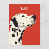 Carte Postale Dalmatien rouge (Devant)