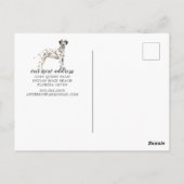 Carte postale Dalmatienne Moving Faire-part (Dos)