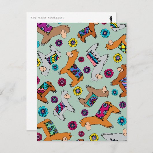 Carte postale d'alpaga (Devant / Derrière)