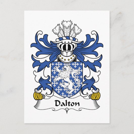 Carte Postale Dalton Family Crest (Devant)