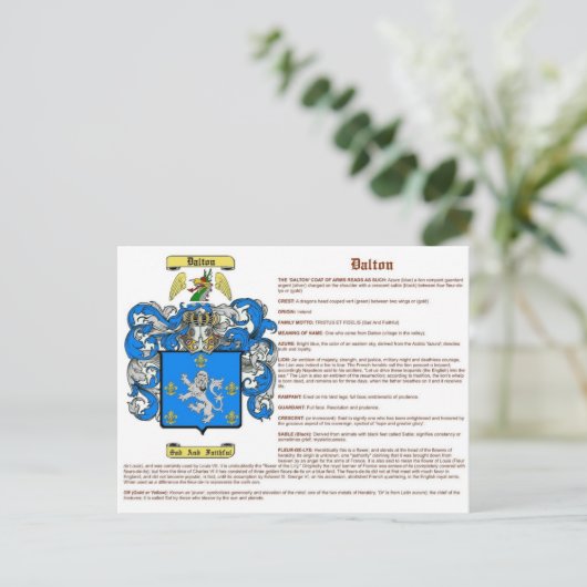 Carte Postale Dalton (signifiant irlandais) (Debout devant)