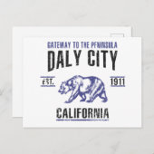 Carte Postale Daly City (Devant / Derrière)