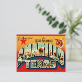 Carte postale d'Amarillo TX (Debout devant)