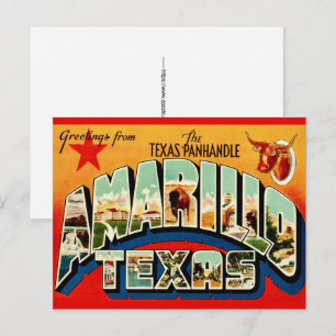 Carte postale d'Amarillo TX