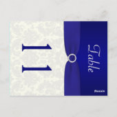 Carte Postale Damas bleues et ivoires doubles Numéro de tableau (Dos)