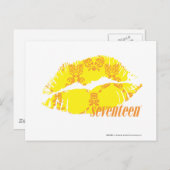 Carte Postale Damas jaune-orange (Devant / Derrière)